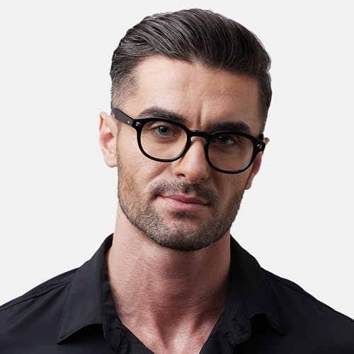 Image of Shisen Fox KITSUNE 2.0 Only Frame With Demo Lens | Oval Classic Eye Frames for Men & Women | Stylish Full Rim Specs Frame for Men | Premium Acetate Spectacles Unisex Fit
