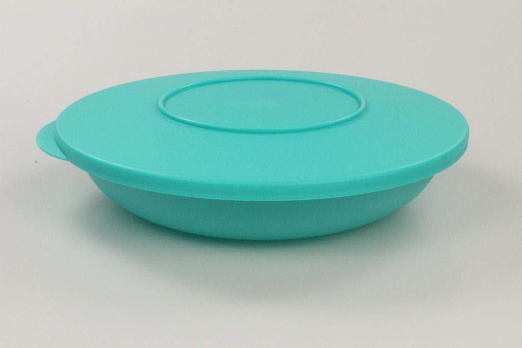 TUPPERWARE Boy Wave Plate 700ml Turquoise Swingtime with Lid Bowl Home & Kitchen