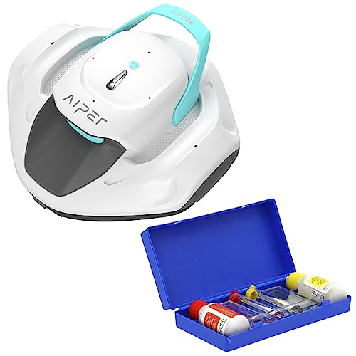 Limpiador Robótico De Piscinas Segull 800B Blanco + Kit De Análisis Líquido Prueba Ph Y Cloro Piscina