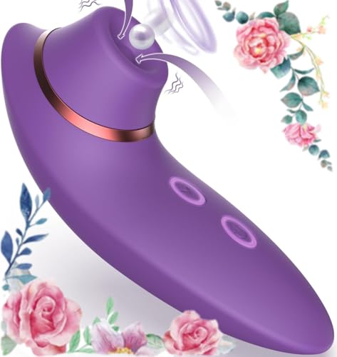Newly Clitioral Sucker Vibrates,Female Viboators Toys 8 Clitioral Suction Modes,Wand Viboators Stimulant Tool Nipple Sucking Viboators for Women UVN66 (Purple 2)
