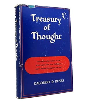 Hardcover Treasury of thought;: Observations over half a century Book