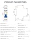 DIHOOL FI/LS Schutzschalter 16A 30mA 0.03 2-polig RCBO C16A Fehlerstromschutzschalter mit 18mm Breite | Bidirektionaler Anschluss FI LS Schalter