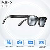 hellibito AI Smart Camera Glasses for Men Women, 4K Photography,1080P HD Video Recording,Real-Time Translation, Open-Ear Audio,Voice Assistant, Lightweight (Black Frame-Blue Light Blocking Lens) - Image 5