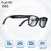 hellibito AI Smart Camera Glasses for Men Women, 4K Photography,1080P HD Video Recording,Real-Time Translation, Open-Ear Audio,Voice Assistant, Lightweight (Black Frame-Blue Light Blocking Lens)