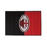 hermet tappeto a.c. milan ufficiale rettangolare antiscivolo 70x110 cm