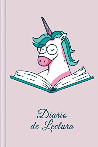 Imagen de Diario de Lectura: Book Journal a completar para todos los amantes de los gusanos de libros y de la literatura Motivo: Unicornio Rosa