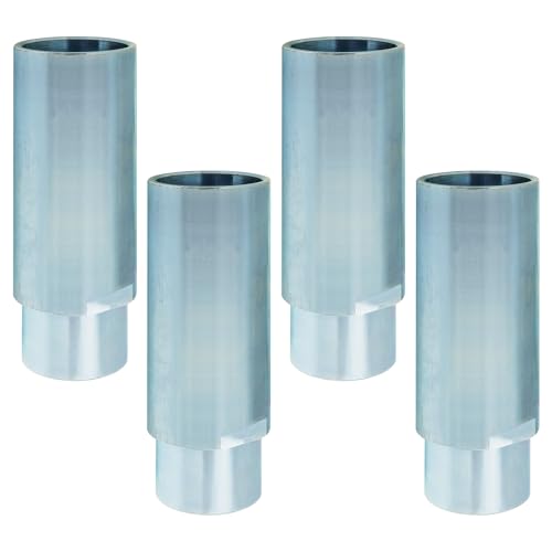 Four 6" Stack Adapters Fit for 2 Post Car Lift with 60mm ID. Mounting Hole, Compatible with Challenger Two Post Automotive Lifts