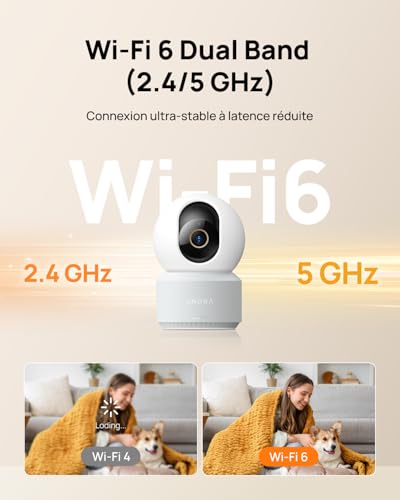Caméra Surveillance WiFi Intérieur 4K motorisée suivi automatique IA 8MP