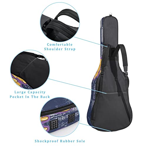 Housse de protection épaisse en éponge imperméable pour guitare acoustique, électrique, basse, guitare classique… - Les Beatles, Paul McCartney, John Lennon, RIngo Starr, George Harrison Housse de protection épaisse en éponge imperméable pour guitare acoustique, électrique, basse, guitare classique… – Image 4