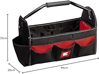 Original Einhell Bag 45/22 (Werkzeugtasche, Universal-Tasche für Werkzeug und Zubehör, robustes Material und verstärkter Boden, stabiler Tragegriff mit Softgrip, verschiedene Fächer und Taschen) – Ansicht 2