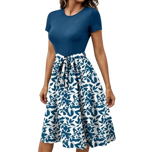 Robe imprimée estivale chic conçue en tissu fluide haut de gamme
