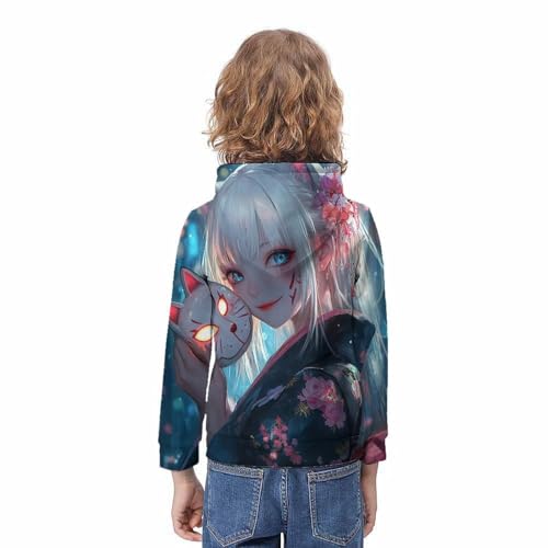 Sweat à capuche chat 3D idée cadeau originale enfant 8-10 ans