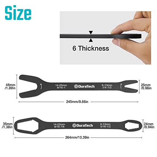 image for DURATECH Universal Wrench Set, Multi-functional Wrench Set, SAE & Metr