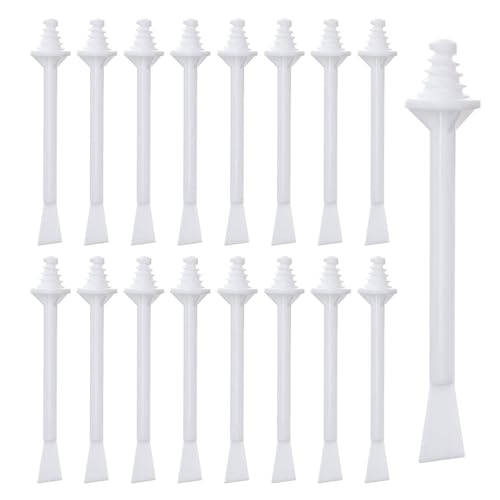 50 Stück Nasenwachsstäbchen, 2-in-1-Set für Männer, Dual-End-Wachsstäbchen für Nasenhaarentfernung, Augenbrauen- und Gesichtsreinigung (Weiß)