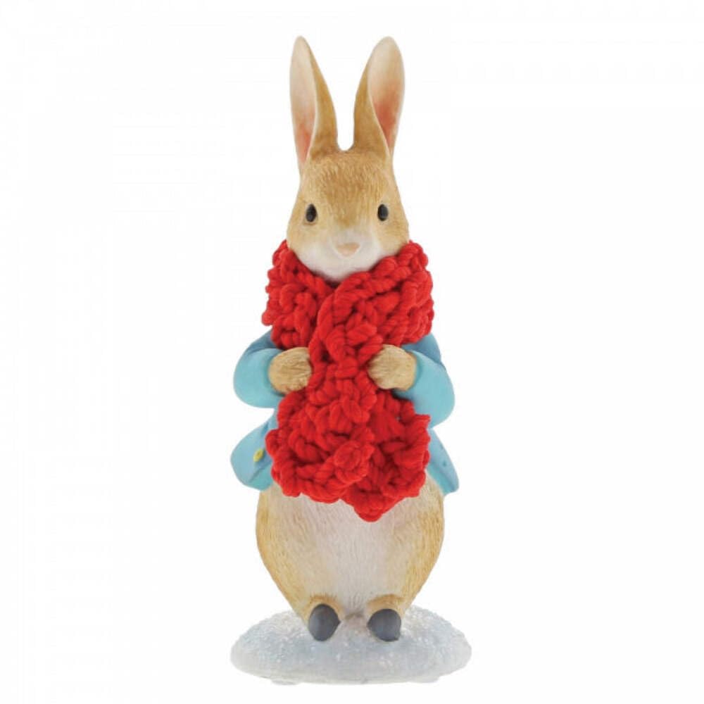 Beatrix Potter Peter Festive Scarf Figurine