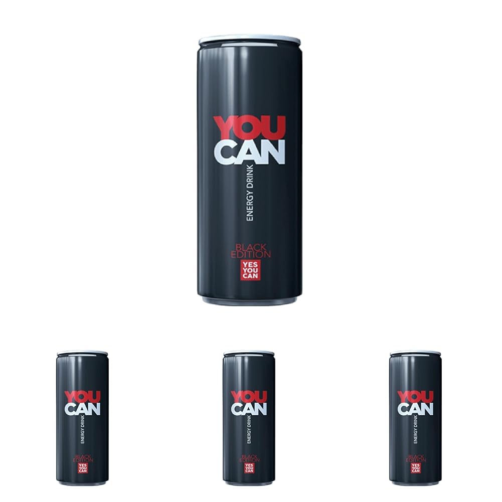 Kristal You Can Siyah Enerji İçeceği 500 ml 4lü paket