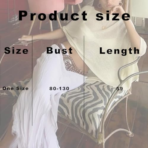 Sheer Mesh Poncho Y2K Lightweight Asymmetric Off Shoulder See Through Cover Up Shawl Sweater for Women Summer Beach Poncho2