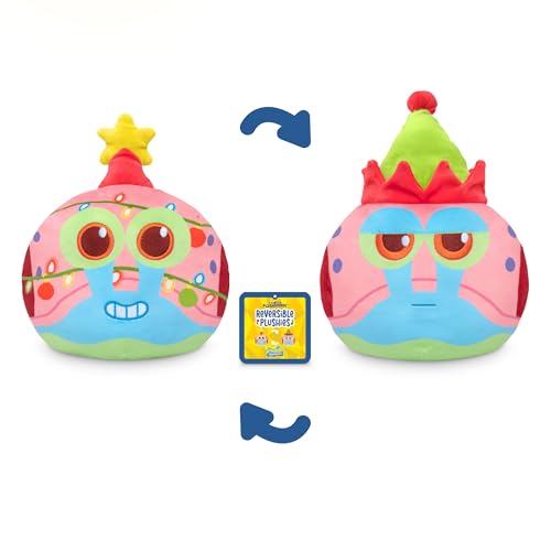 Image of TeeTurtle Reversible Spongebob Holiday Gary 6 Inch Flip Plushie