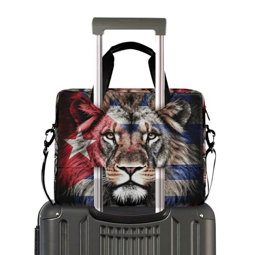 Funda para Laptop 15.6" con Asa y Correa Roja Blanca Azul miniatura 4