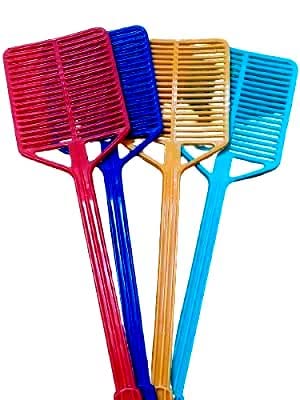 Turtuls Group Multicolor All Small Insect Killer for Your Home Fly Swatter Pack of-4