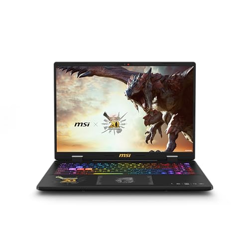 Portátil MSI Crosshair 16 HX Monster Hunter Edition – Intel Core i7, 32GB RAM, 1TB SSD, RTX 4060, Lunar Gray