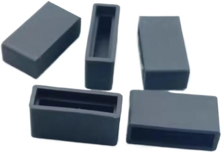 Rubber Pipe Cover,Plug Hole,5pcs 19.5 * 7mm Rectangular Silicone Cap Sleeve Double-Row Inserted Soft Sheath Needle