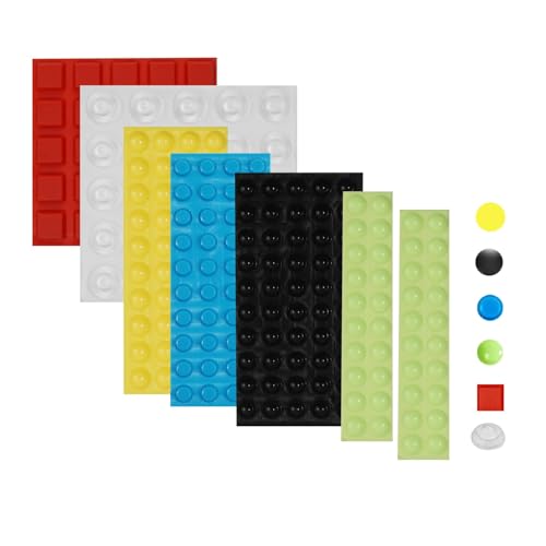 TNJPSEK 220 Pcs Raised Dots for Visually Impaired, Silicone Bump Tactile Stickers Low Vision Aids, Multiple Sizes Shapes Adhesive Raised Markers for Blind Elderly Home Appliance Identification