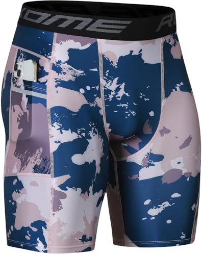 Image of Compression Shorts Men Spandex Sport Gym Shorts Athletic Workout Running Tights Training Underwear