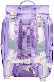 Baagl Ergo Schooltas voor jongens, 3-delig, ergonomische basisschool, rugzak, tornister met borstband, Axolotl., Schooltassenset