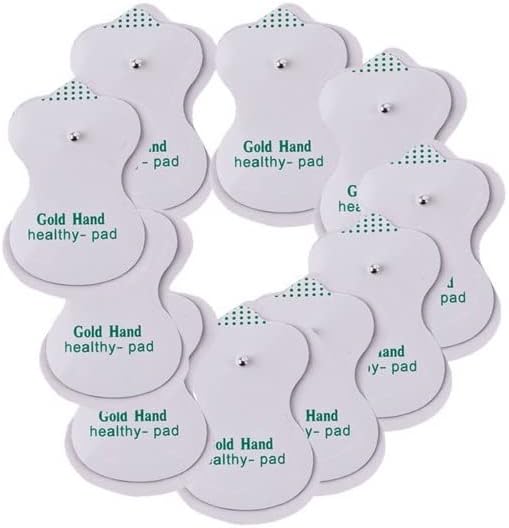 AGAM Digital Therapy Machine Electrode Reusable TENS Unit Pads – Health Herald Replacement Pads, Strong Stick Gel, Universal Compatibility for Muscle Relief & Pain Therapy (10-Pack)