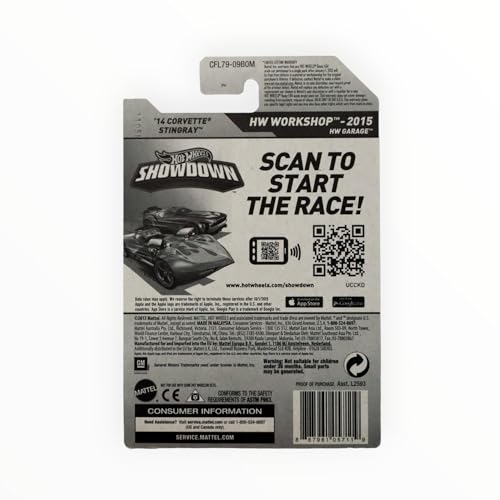 Hot Wheels 2015 HW Workshop Corvette Convertible miniatura 2