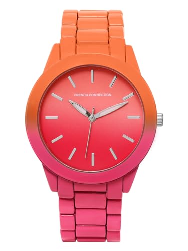 Image of French Connection Hue Pink Round Dial Womens Analogue Watch FCS04P