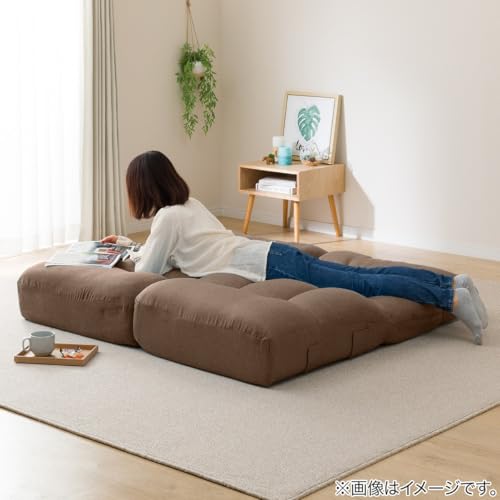 ニトリ(NITORI) つながるワイドポケットコイル座イス ロダ ワイドBR 7811064 [5]