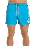 moderne Bademode Marc O´Polo Body&Beach Herren Badeshorts Beach M-Swim Shorts, Blau (Aquarium 813), Large (Herstellergröße L)