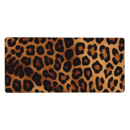 Tapis de souris de jeu grand format XXL 90x40cm léopard tapis écriture