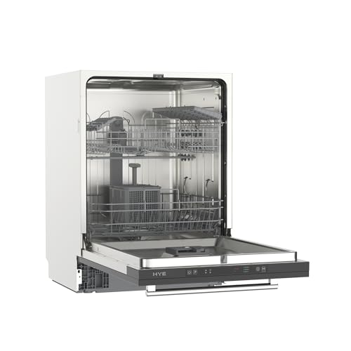 HYE Fully Integrated Dishwasher 60cm – Built In Dishwasher, 14 Place Settings, Quick Wash 29 Mins, 49dB Quiet Operation, Energy Rated E, Silver - DW01B14PS19 - Image 5