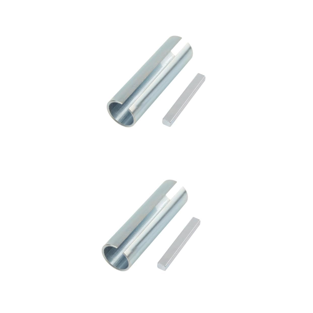 Unomor 2pcs 3/4'' 7/8'' Shaft Adapter Pulley Reducer Sleeve for Bushing Fit Belt Pulley Motor