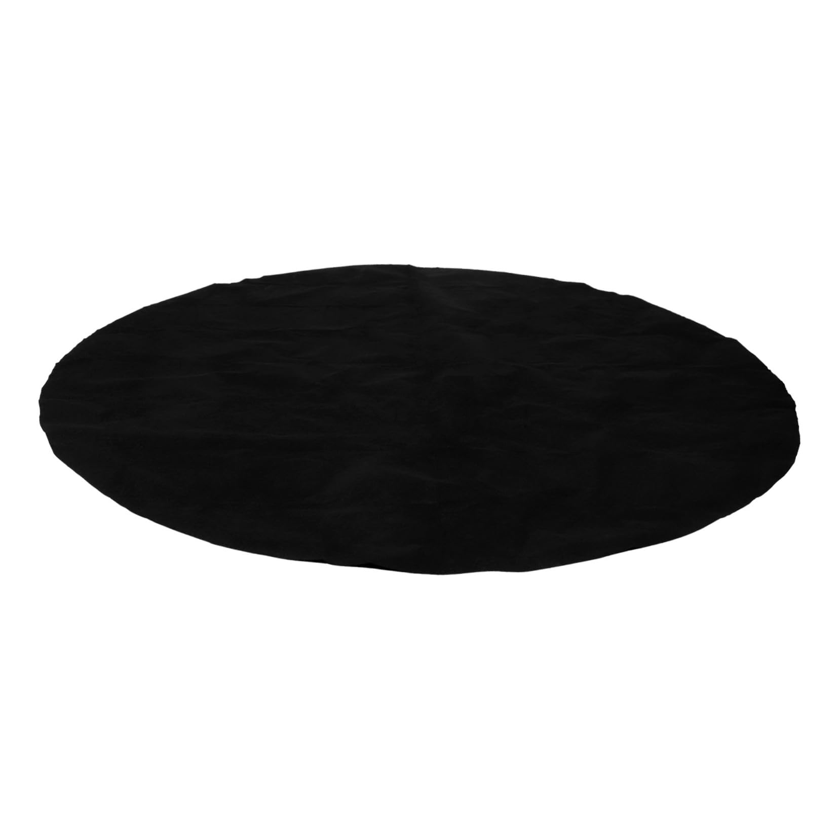 Milisten Tapis Antidérapant Rond Imperméable pour Spa, en Feutre et PE, Protège Le Sol, Réduit Le Bruit, Noir,
