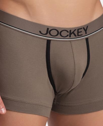Image of Jockey 8015 Men Super Combed Cotton Solid Trunk (Pack of 2)