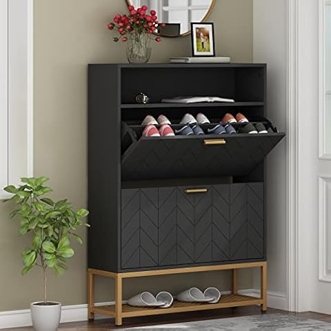 Loomie Shoe Cabinet with Drawers Cover