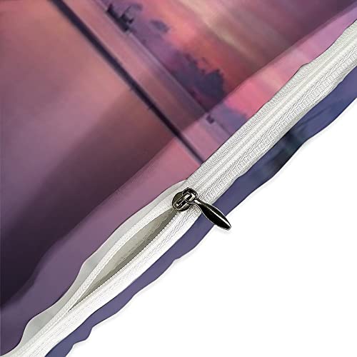 Housse de couette 3D Paysage Urbain 200x200 microfibre avec taies - 5