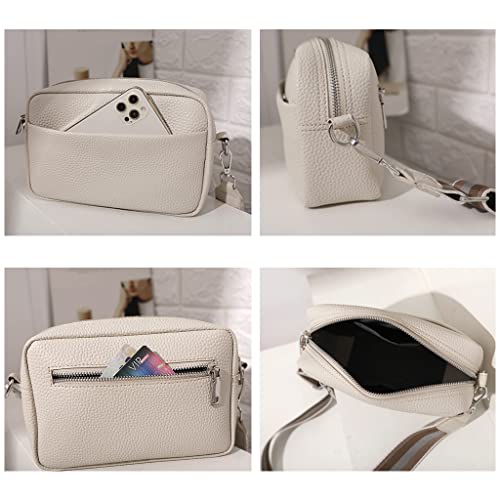 Crossbody Bag for Women Wide Strap Shoulder Bag Camera Crossbody Purse with Zipper4