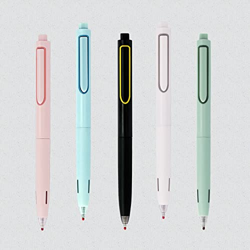 Bolígrafos retráctiles con tinta negra 0.5 mm, pack x6 miniatura 6