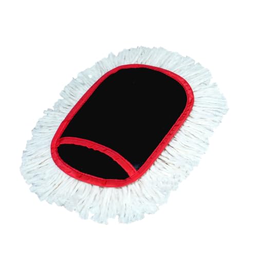 Image of Jopasu Mini Duster Pack of 2 | Wax-Treated Cotton Threads for Superior Dust Removal | Scratch-Free Cleaning Brush for Car Interior, Dashboard, AC Vents & Bike | Reusable, Water-Saving & Eco-Friendly