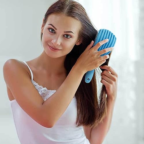 Aoprie Detangling Brush For Black Natural Hair Wet Brush Detangling Brush Curly Hair Afro No Pain Afro America African Hair Textured 3A To 4C Kinky Wavy Coily Wet Dry Oil Thick Long Curly Hair Blue Purple #TOP5
