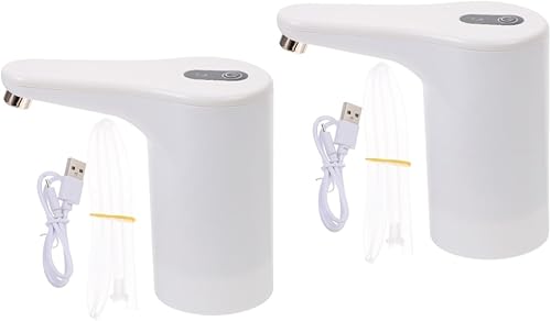 jojofuny 2pcs Bomba de agua Abs portátil dispensador de agua blanca