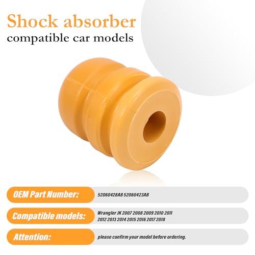 Image of 2 Pairs Front & Rear Bump Stops Wrangler JK 2007-2018 52060428AB