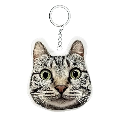Custom Picture Plush Keychain,Personalized Photo Squeezing Sound Doll Pendant,Pet,Lover,Cute Keychain,Meaningful Gifts