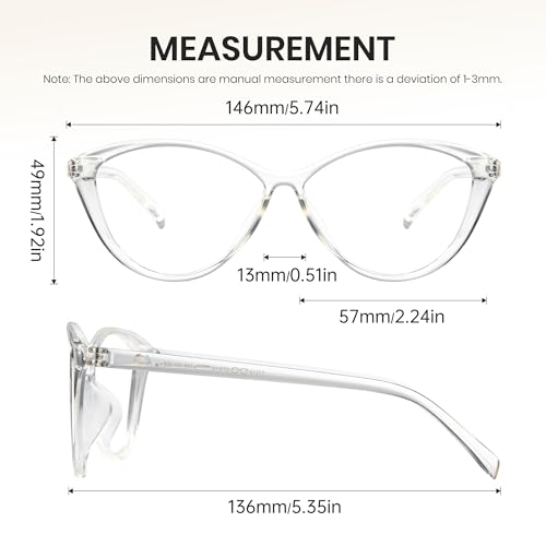 Image of Cyxus Cat Eye Blue Light Glasses for Women Reduce Eye Strain 8246 | UV Protection, Eye Protection, Ideal for Office Work or Daily Wear