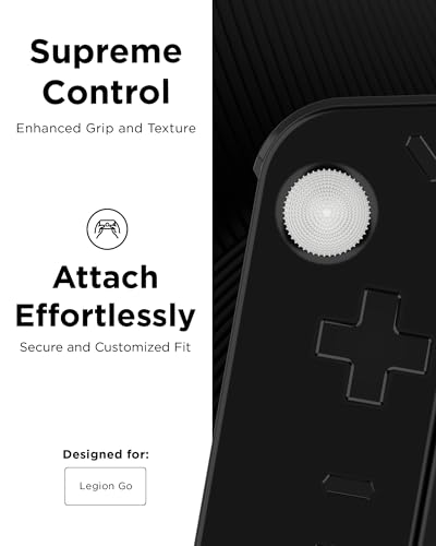 Image of Lenovo Legion Go Joystick Caps - Glacier White Replacement Thumb Grips for Enhanced Gaming Precision Compatible with Nintendo Switch, PS5, Xbox Controllers Enhanced Comfort & Grip